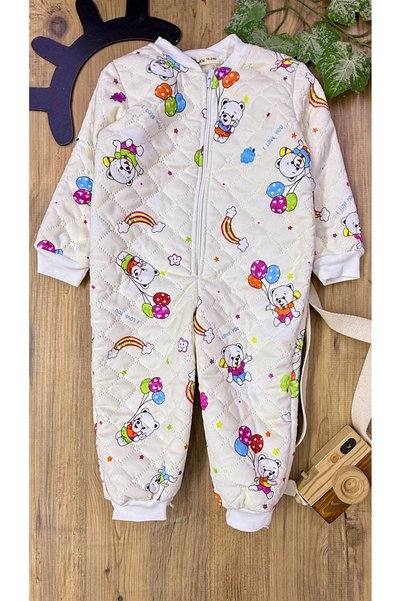 CemBebe Winter plush snowsuit for babies - warm, zippered outerwear for outdoor use