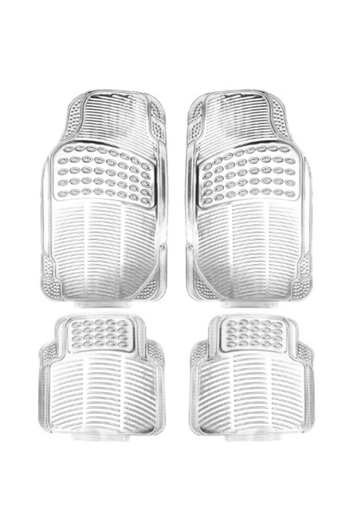 OEM Σετ πατάκια αυτοκινήτου 4 τεμάχια aσημί Kmt Style 2000118