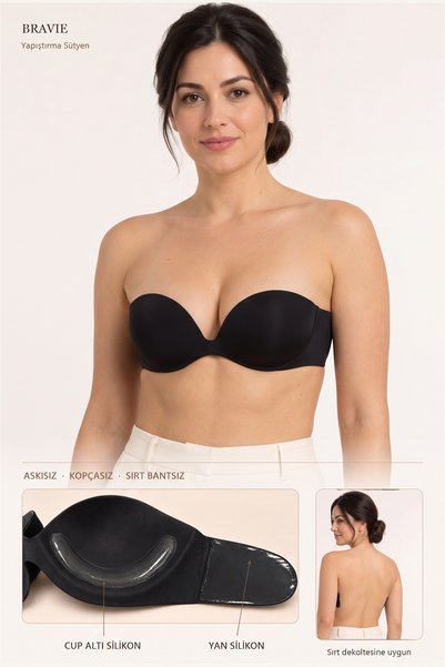 Bravie Sutien din silicon tăiat cu laser
