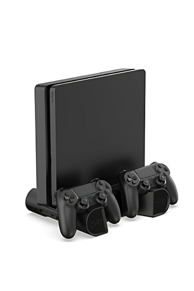 OEM Βάση φόρτισης για 2 χειριστήρια PS4 TP4-0406 DOBE σε μαύρο χρώμα