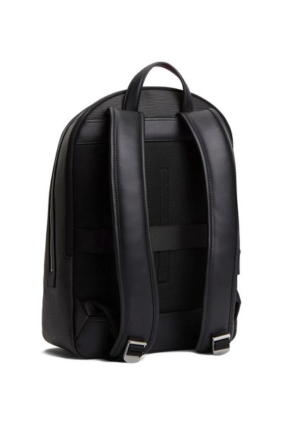 Tommy Hilfiger Siyah Erkek Sırt Çantası BUSINESS SAFFIANO DOME BACKPACK