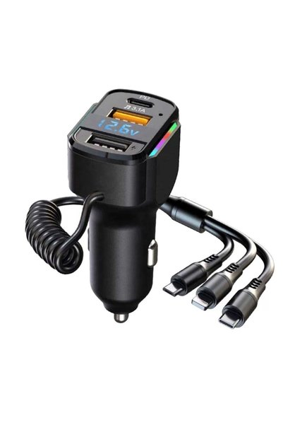 OEM Φορτιστής αυτοκινήτου 3 σε 1 K4 PD35W65W