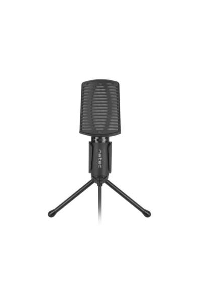 Natec Microfon ASP, Jack de 3.5mm, Cablu de 1.8m, Cardioid (Negru)