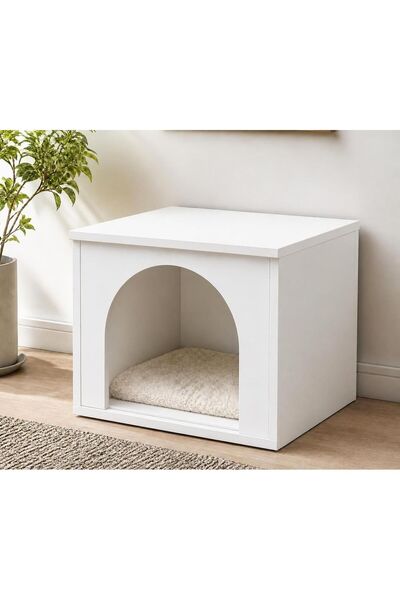 MUTU DİZAYN LÜKS KOMODİN KEDİ EVİ