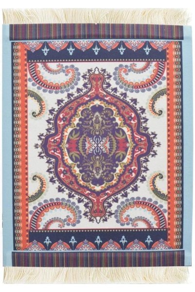 Generic Table Coasters Table Drink Holders Oriental Design Fabric Carpet Drin...