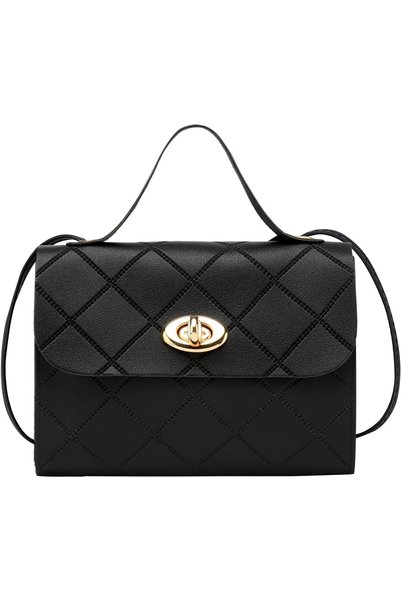 Generic PU Leather Crossbody Bag for Women, Elegant Small Satchel Handbag wit...