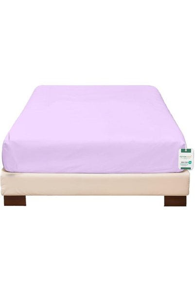 COTTON HOME ملاءة سرير فائقة النعومة، مقاس كوين، رمادية (160 × 200 + 30 سم)، ...