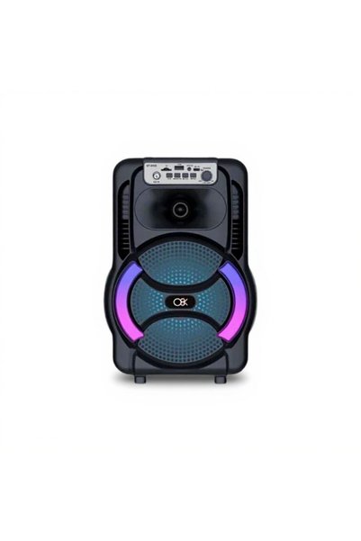 OEM Ασύρματο hχείο κaraoke Bluetooth 8″ με eνσύρματο mικρόφωνο BT-8105 mαύρο