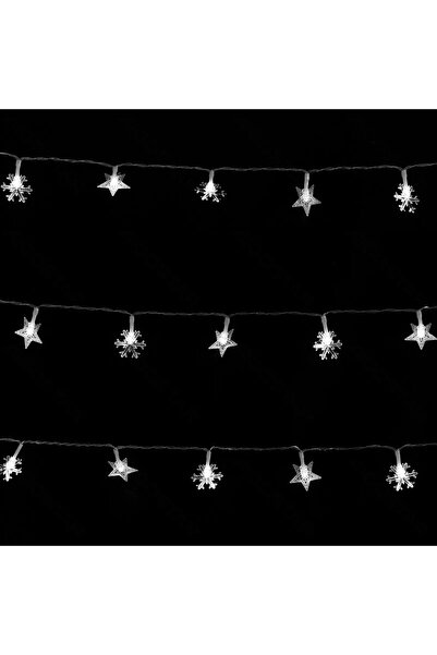 OEM Χριστουγεννιάτικη γιρλάντα 50LED 2m+10m με ψυχρό λευκό φωτισμό Aigostar