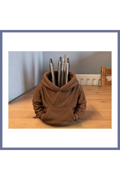 Generic Brand 3D Printed Hooded Sweatshirt Pen Holder - Desktop Organizer-Bro...