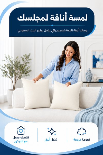 Soft Touch Soft Decorative Plain Sofa Cushions Set of 2 | 45 x 45 cm | Available in Multiple Colors