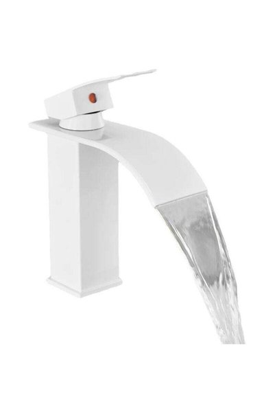 Noonedibs Baterie modernă pentru baie și bucătărie cu efect de cascadă, desig...