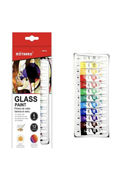 OEM Μπογιές για γυαλί 12 χρωμάτων Motarro MP053 (6ml)