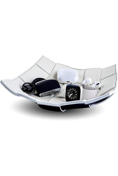 GENERAL Valet Tray Desktop Storage Organizer (Coffee & White)