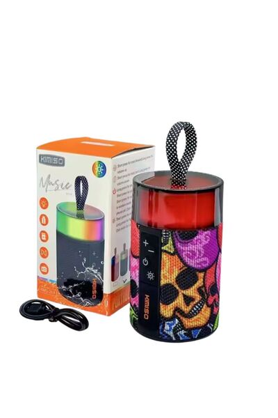 OEM Mini φορητό ασύρματο ηχείο με φωτισμό RGB KMS-269 - πολύχρωμο