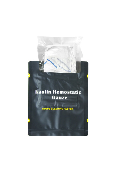 Choice 7.5x 370cm Hemostatic Kaolin Gauze Combat Emergency Trauma Z-Fold Solu...
