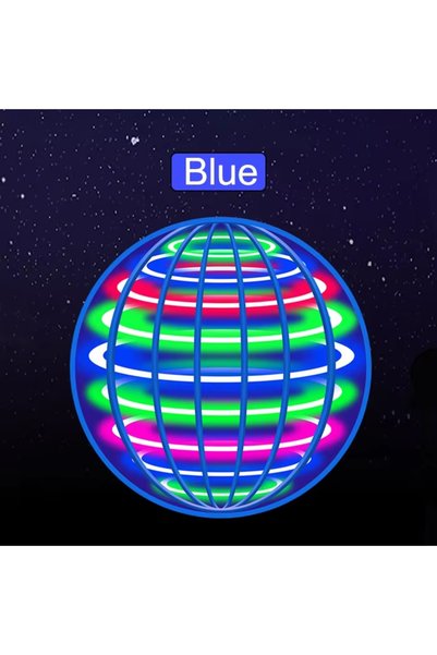 Choice كرة طائرة زرقاء 1A، كرة دوارة أوتوماتيكية مع أضواء LED ساطعة، سحر الطي...