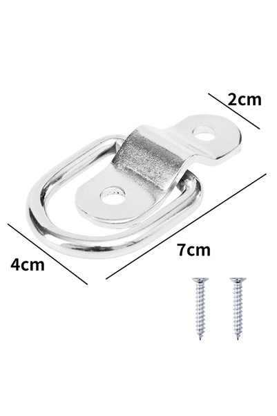 Choice 1 Set 4~1Set D Rings Tie Down Anchors Ring Pull Hook Stainless Steel L...