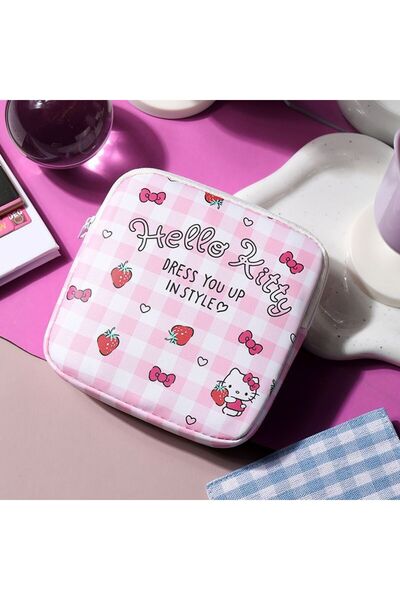 Choice XFB-SNX Hello Kitty Mini Square Portable Zippered Storage Bag, Cartoon...