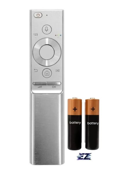 Generic PopZa Samsung QLED TV Remote – Silver | Compatible with 4K HDR Models...