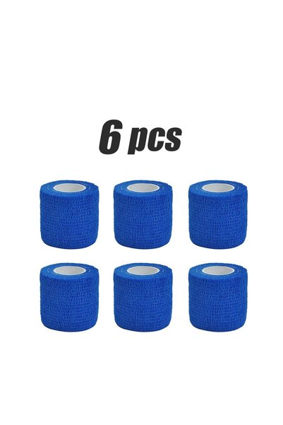 Choice 5cmX4.8m Blue 6rolls 2.5/5/7.5/10cm*4.8m Non Woven Elastic Self Adhesi...