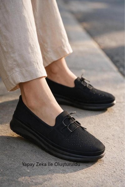 Yaz Kış Ayakkabı Women's emerald black comfort sole stone atom shoes size 37-41