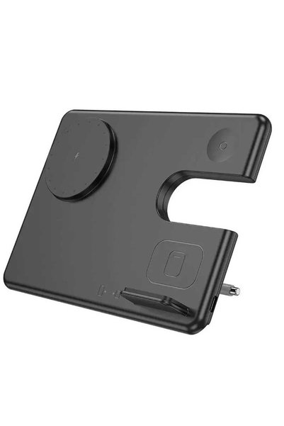 Hoco CQ1 Magsafe φορτιστής 3 σε 1 σε μαύρο χρώμα