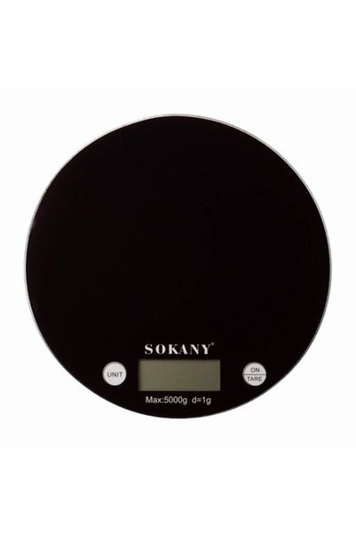 OEM Ηλεκτρονική ζυγαριά κουζίνας 5000g/1g Sokany SK-19023 σε μαύρο χρώμα