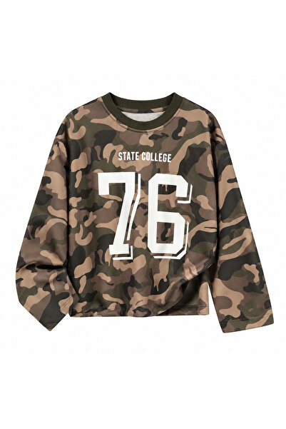 DEEFWEAR Kamuflažni dezen, raglan rukav, dugi rukav, unisex majica dugih rukava