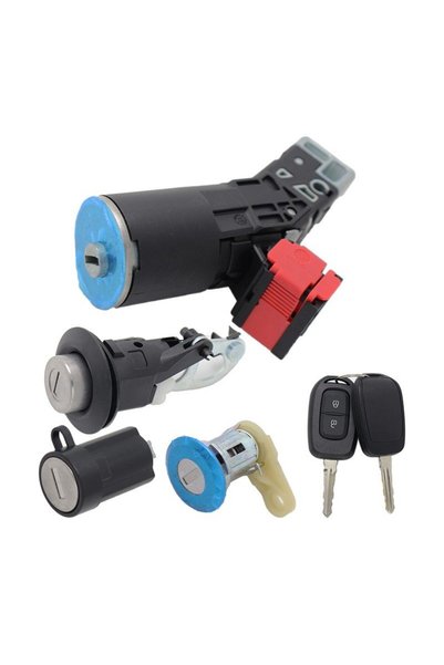 TOPAUTOCHEI Set complet de cilindru de broască și contact Topautochei ®   com...
