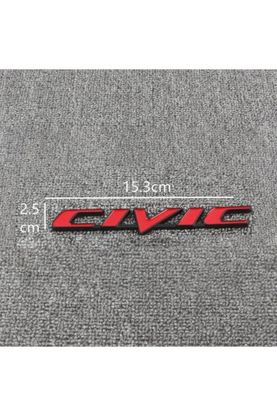 Choice ملصقات شعار السيارة CIVIC باللونين الأسود والأحمر VTEC IVTEC ملصق معدن...