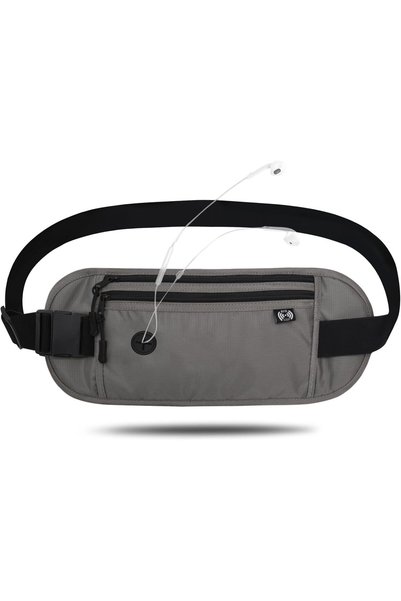 Generic Money Belt for Travel RFID Blocking Passport Holder, Waist Pouch with...