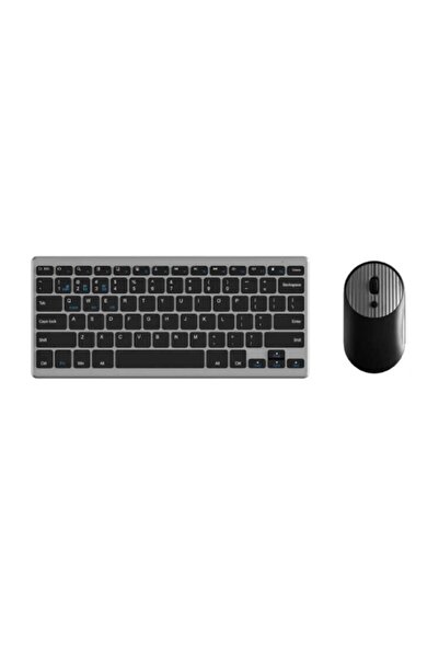OEM Ασύρματο Bluetooth σετ πληκτρολόγιο και ποντίκι αγγλικό US γκρι Aoas A1011