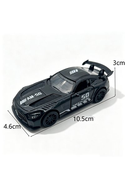 Choice نموذج سيارة بورش AMG 9011 أسود مصبوب، ديكور سيارة رياضية من السبائك، س...