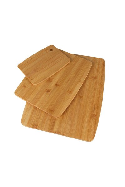 OEM Set de 3 tocătoare din bambus 20X15 cm / 30X23 cm / 38X29 cm Bambou & Co