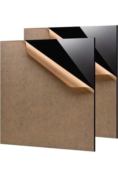 Slasa ألواح أكريليك مقاس 12 × 12 بوصة، عبوة مزدوجة، سماكة 1/8 بوصة (3 مم)، أل...