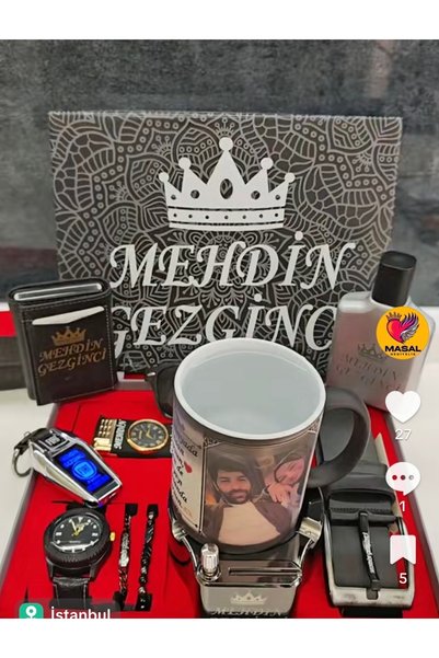 Kişiye Özel 13 Parça Erkek Hediye Kutusu