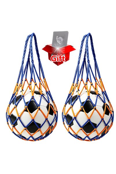 Choice 2Pcs Blue - Gift 4/1Pc+Gift Basketball/Football Net Bag Thick Woven Ne...