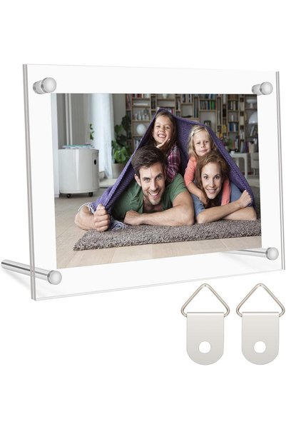 Generic إطار صور 8×10 بوصة، إطار صور أكريليك شفاف بحجم B5 للتعليق على الحائط ...