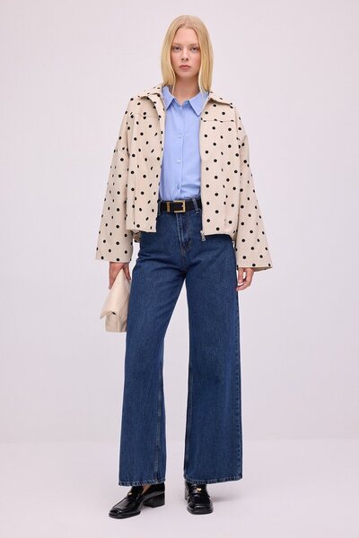 Touché Privé Polka Dot Bomber Jacket
