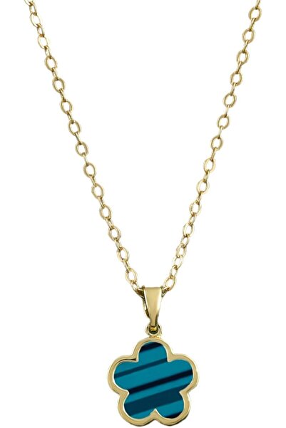 Generic Flower Pendant Necklace for Women, Lucky Five-Petal Flower Necklace P...