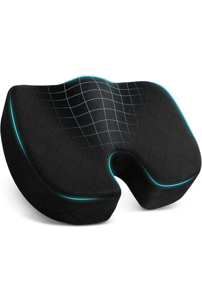 Generic Orthopedic Memory Foam Seat Cushion for Sciatica & Tailbone Pain Reli...