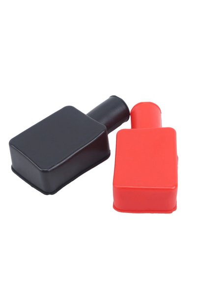 Choice 1Pair Car Battery Pole Positive And Negative Protection Cover Soft Pla...