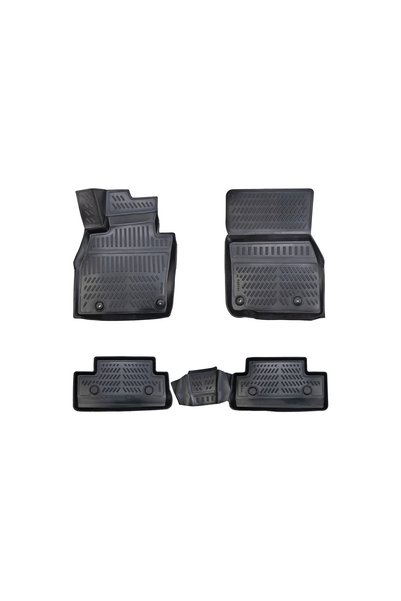 Lumi LUXURY Set de 5 covorașe de podea din cauciuc tip tavă, compatibile cu M...