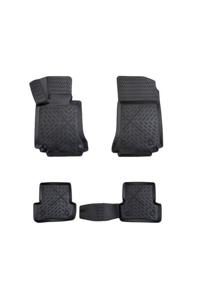 Lumi LUXURY Set de 5 covorașe de podea din cauciuc tip tavă, compatibile cu M...