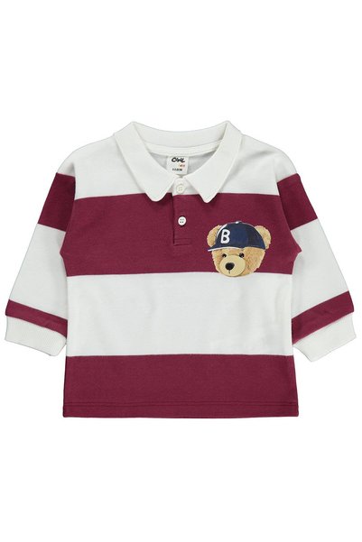 Civil Baby Ayıcık Baskılı 6-18 Ay Sweatshirt - Lila