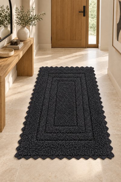 ALANUR Bodrum Tufting Cotton Handmade Braided Mat 110 (70 X 120 cm)