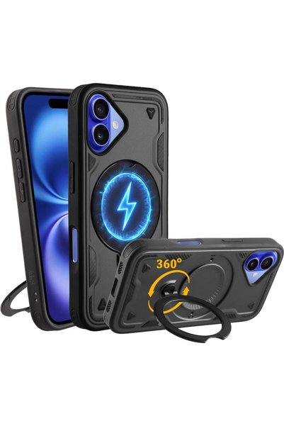 idol 1991 Θήκη iPhone 16 6.1'' Θωρακισμένη TPU Hyper Magsafe με Βάση και Προσ...