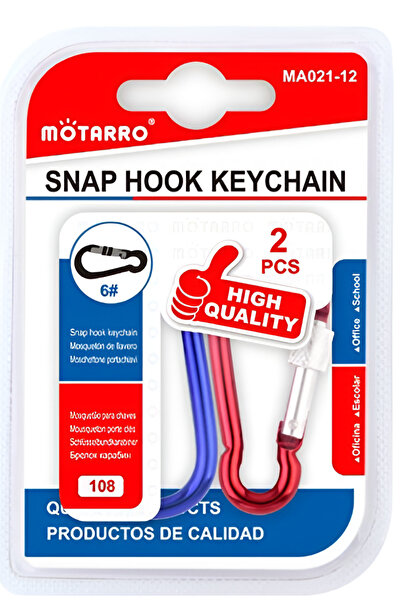 OEM Κρίκος ασφαλείας μπρελόκ 6# σετ 2 τεμαχίων Motarro MA021-12