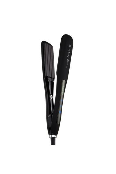 OEM Diva Signature Texture επαγγελματική ψηφιακή τοστιέρα μαλλιών σε μαύρο χρώμα